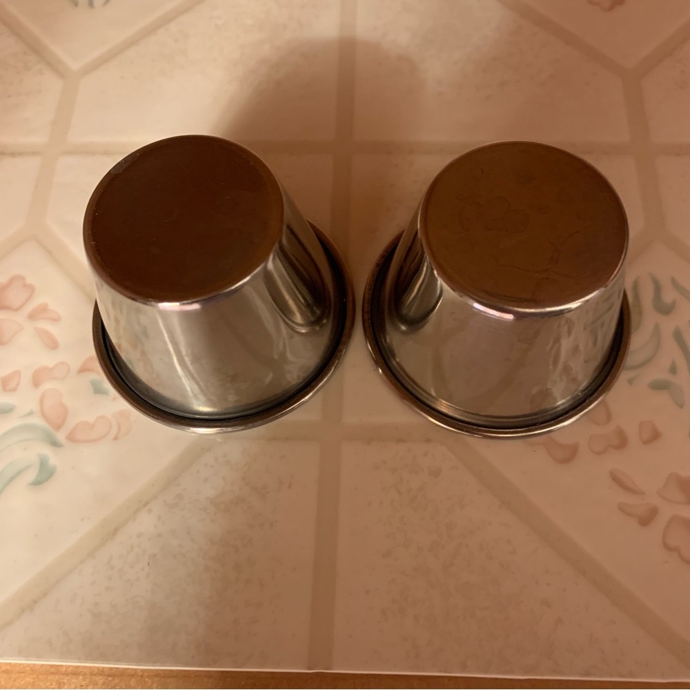 Set of 2 Stainless Steel Condiment Cups Dressing Cups Serveware - Picture 7 of 7